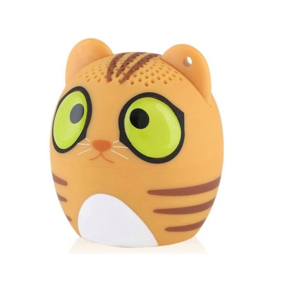 NIB Adorable iHip Bluetooth Wireless Orange Tabby Cat Speaker!